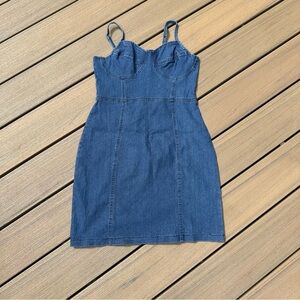 Jolie Denim Blue Mini Dress